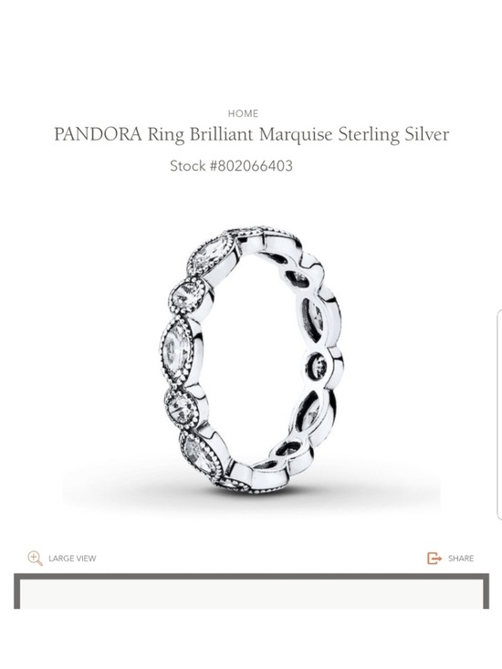 Pandora Jewelry - Pandora Sterling Silver Marquise & Round Eternity Band - Silver